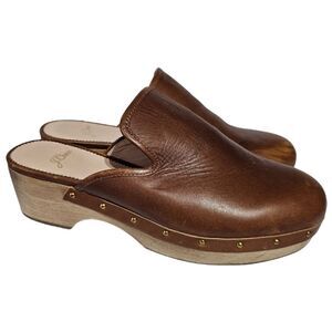 J. Crew Luggage Leather Clogs - Size 8‎